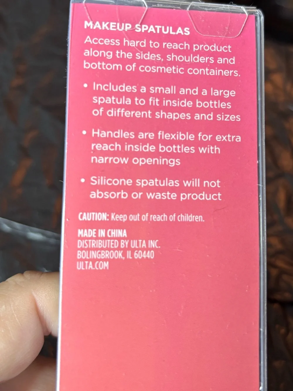 Ulta Beauty Pink and Black Makeup Spatulas Duo Assorted Size Applicators NEW